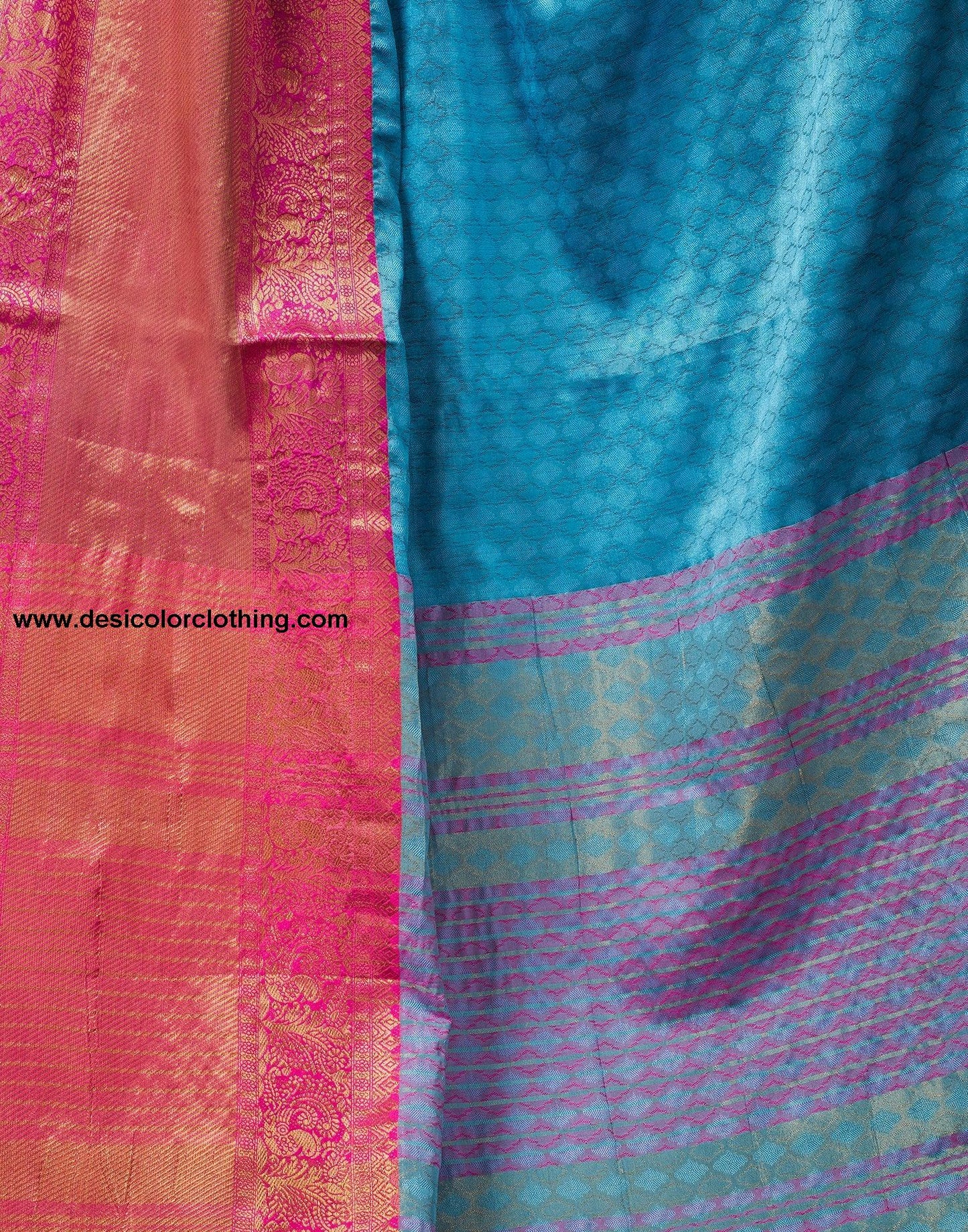 Blue Silk Weaves Saree