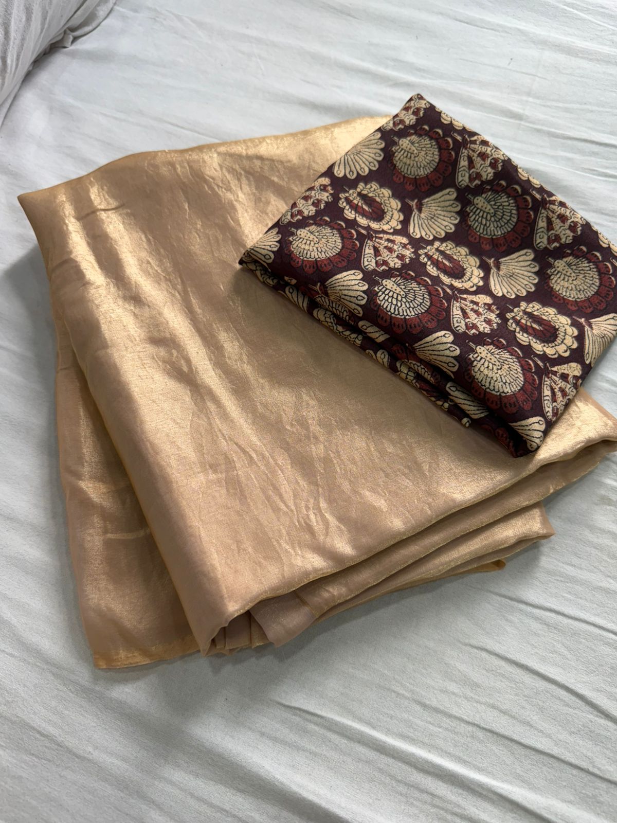 Product Image - Space Soft Silk Saree with Digital Print Blouse