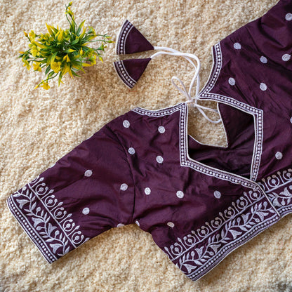 Product Image - Elegant Designer Georgette Saree with Thread Work - Festive Wear