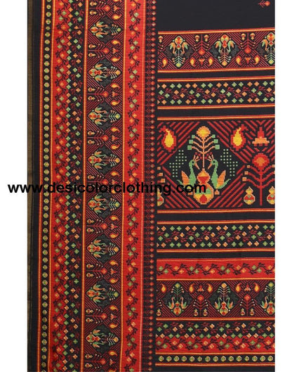 Black Printed Saree | 2306S120