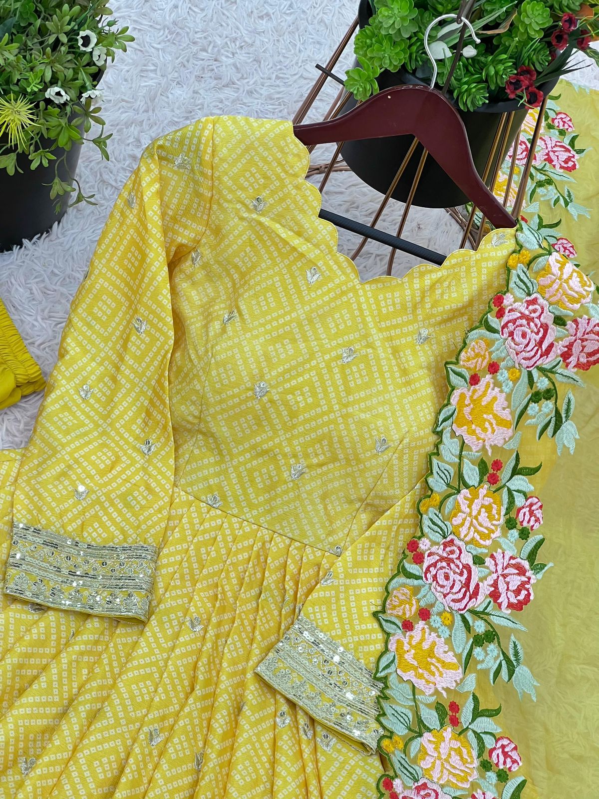 Product Image - Exclusive Designer Embroidered Gown With Dupatta