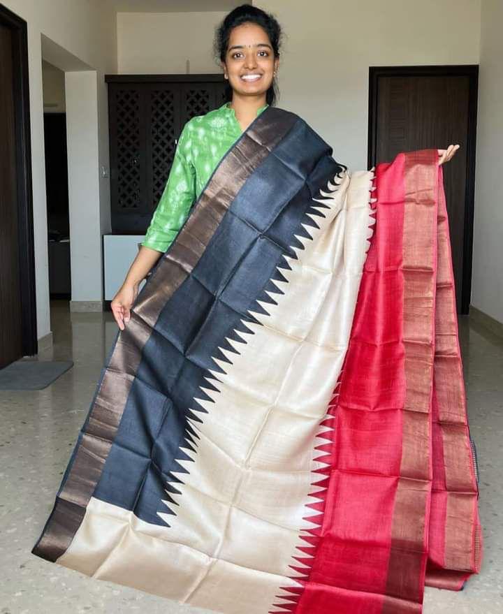 Product Image - Bhagalpuri Tussar Designer Saree - Ethnic Wedding & Festive Wear
