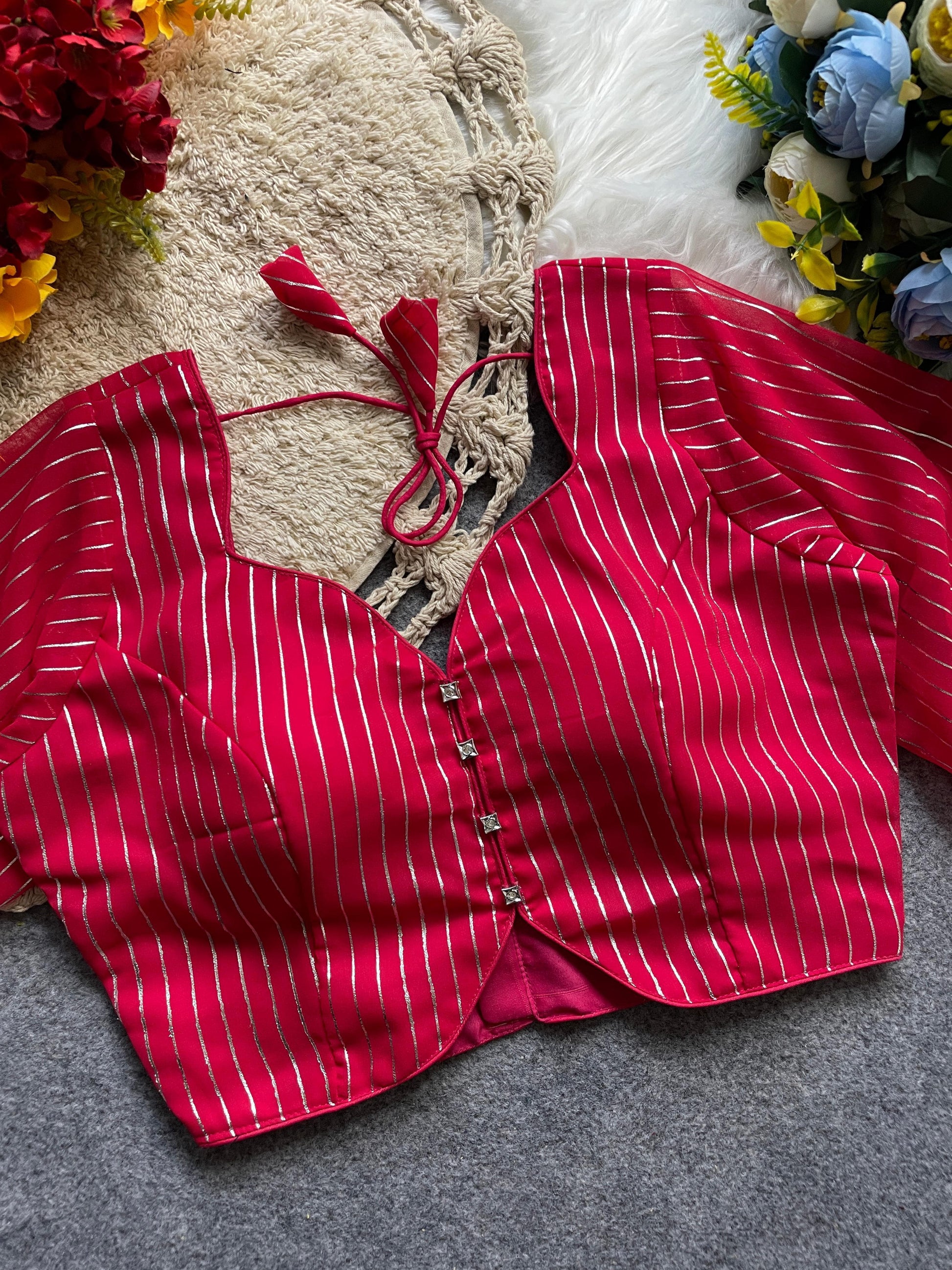 Product Image - Exquisite Designer Georgette Blouse for Ethnic & Festive Occasions