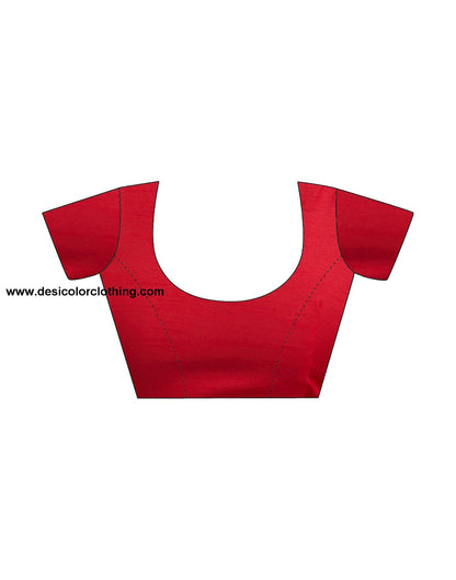 Red Georgette Sequence Saree