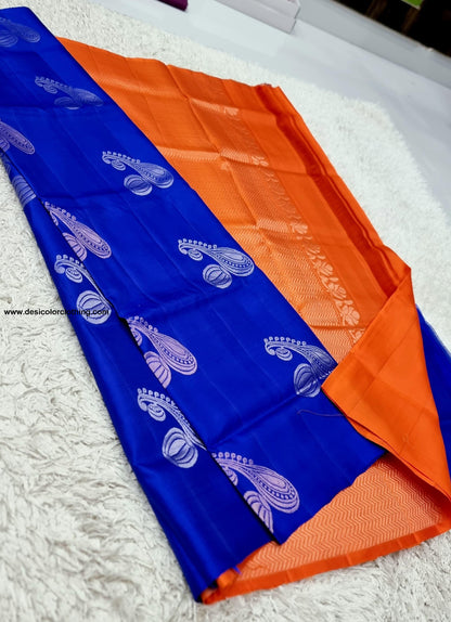 Kanchipuram Handwoven High Quality Lite Weight Soft Silk Sarees
