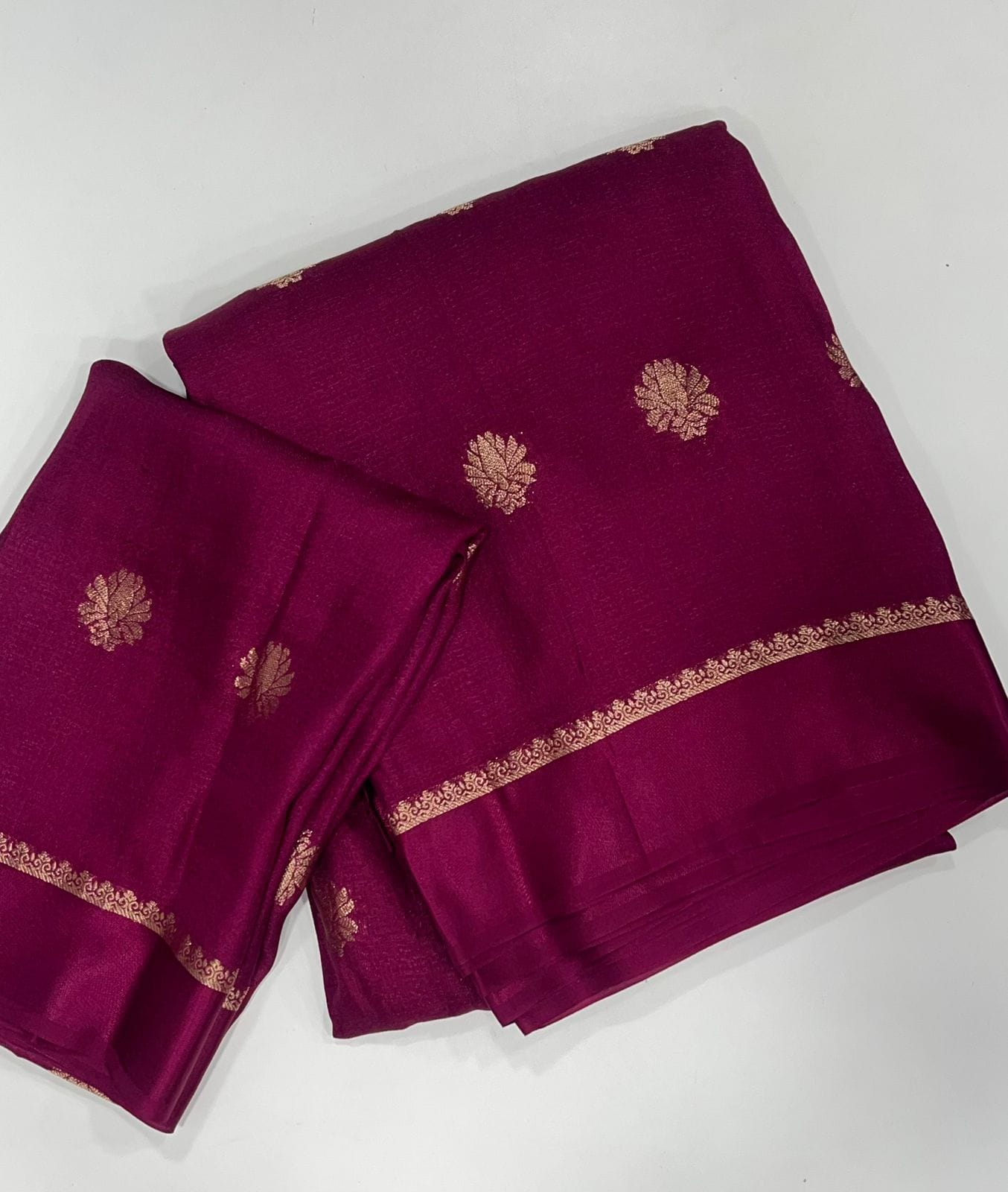 Product Image - Elegant Designer Saree in Pure Viscose Khadi Silk
